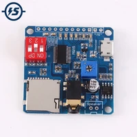 mp3 music decoder voice playback player 5w class d amplifier module uart io trigger support 32g tf card u disk music playing