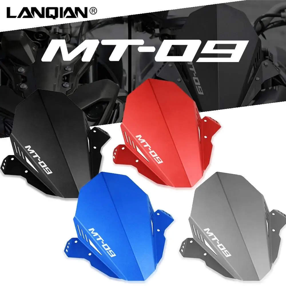 

Motorcycle Aluminum Kit Deflector Windshield Fits Parts For YAMAHA MT09 FZ09 MT-09 FZ-09 MT 09 2017 2018 2019 2020 Accessories