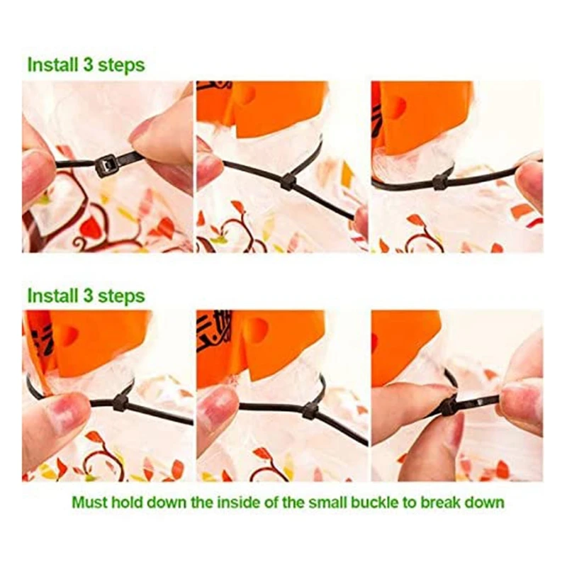 500 шт. кабельные стяжки 2 5x100 мм 5x150 5x160 5x200 5x300