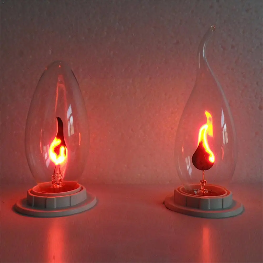 

Edison Led Candle Light Bulb E14 E27 LED Flame Effect Bulb 3W AC220V Home For Decor Lighting Ampoule Candle Bulb P8Q4
