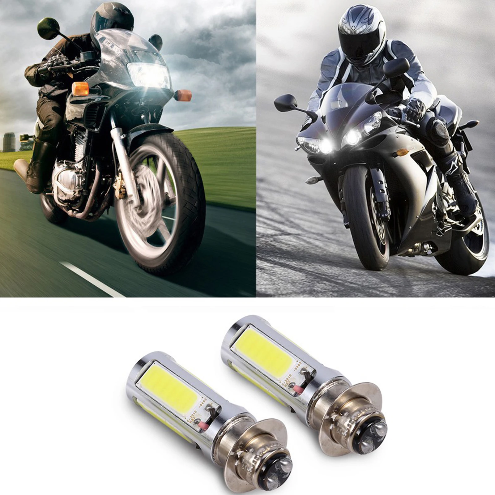 2 шт. лампы для передних фар 6000 К PX15d P15D25 ‑ 1 H6M 5 COB