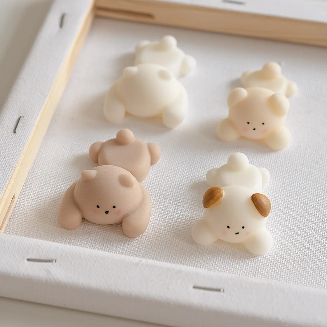 Papa Bear Dog Silicone Candle Mold Diy Scented Candle Material Cute Dessert Candle Deco Small Accessories Candle Making Kit