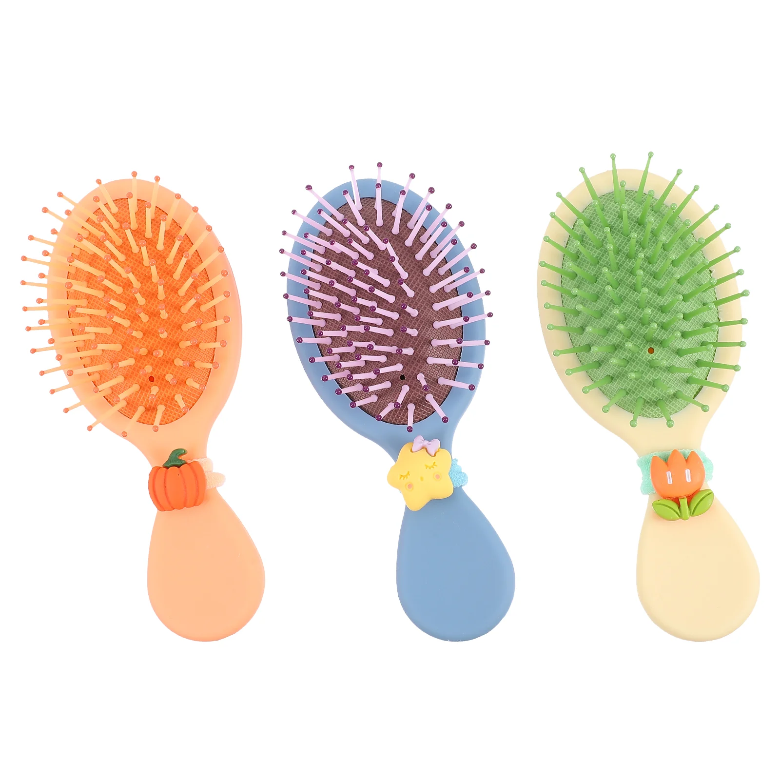 

3Pcs Cartoon Kid Hair Brushes Head Combs Detangling Hair Brushes