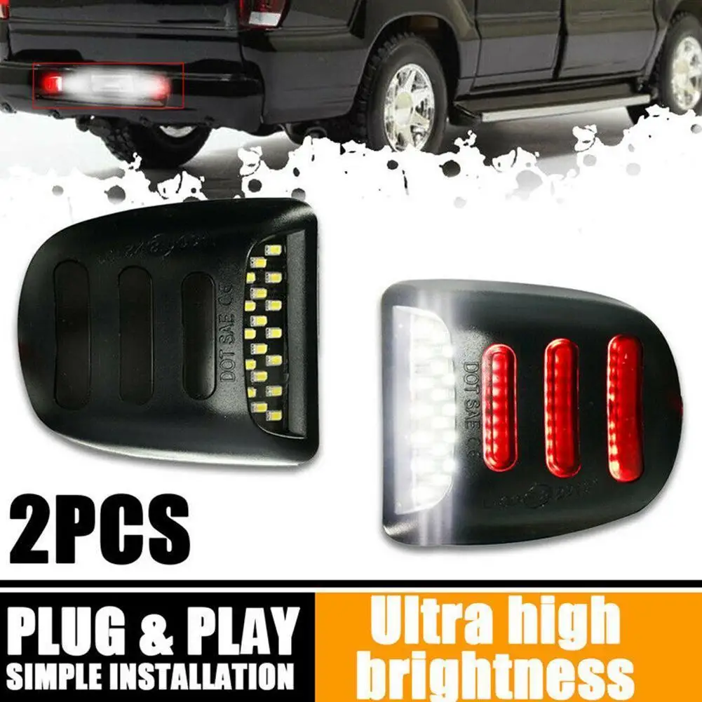 

LED Number License Plate Light Lamp Assembly for Chevrolet Avalanche Tahoe GMC Sierra Yukon Car License Plate Light Auto Parts