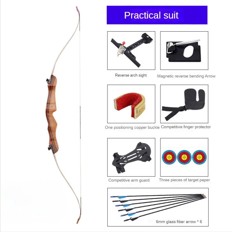 

48/54inch Professional Children's Recurve Bow 10/12/14/16 Lbs for Archery Shooting Outdoor Sport Hunting Practice