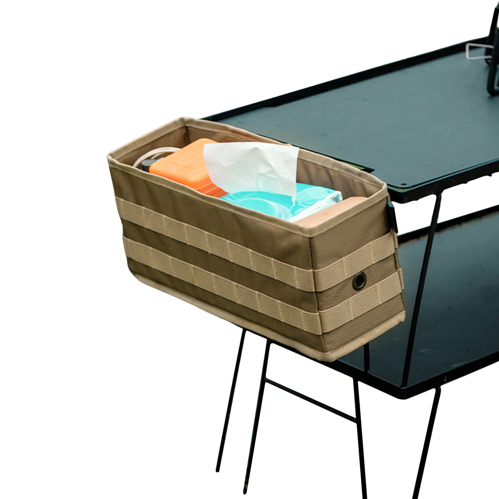 

Bedside Caddy Foldable Desk-Side Bag Bed Organizer Pockets For Storing Mobile Phones Keys Glasses Snap-Button Design