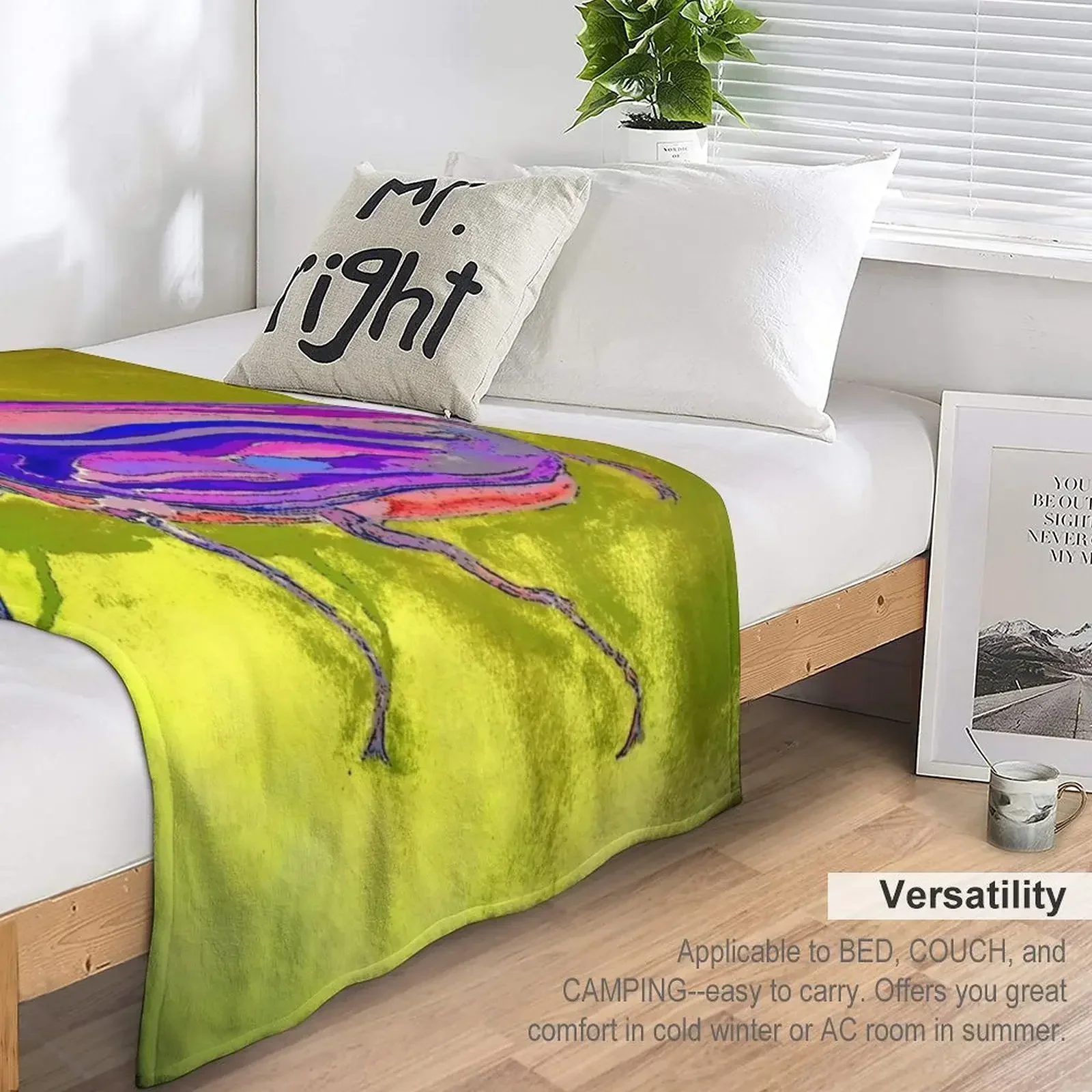 Одеяло с пятью рогами грунтованный плед в виде жука детский декоративный