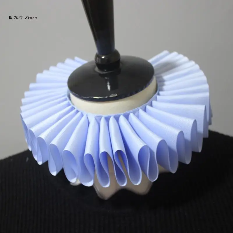 

Украшение для женского свитера, декоративный воротник, воротник с оборками, сатиновый чокер с рюшами