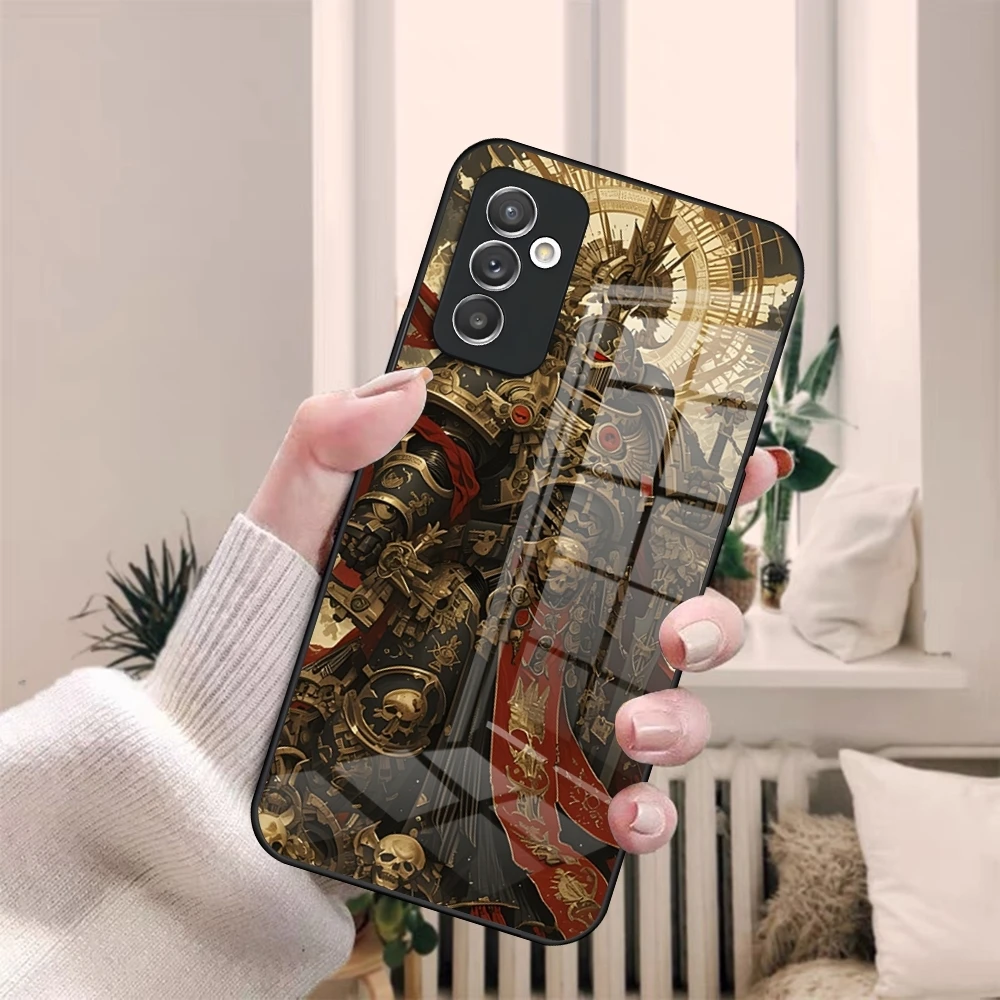 Чехол для телефона Game W-Warhammers 40K Samsung S20 S30 S21 S32 S23 S24 S9 S10E Note 20 10 Pro Ultra Plus стеклянный