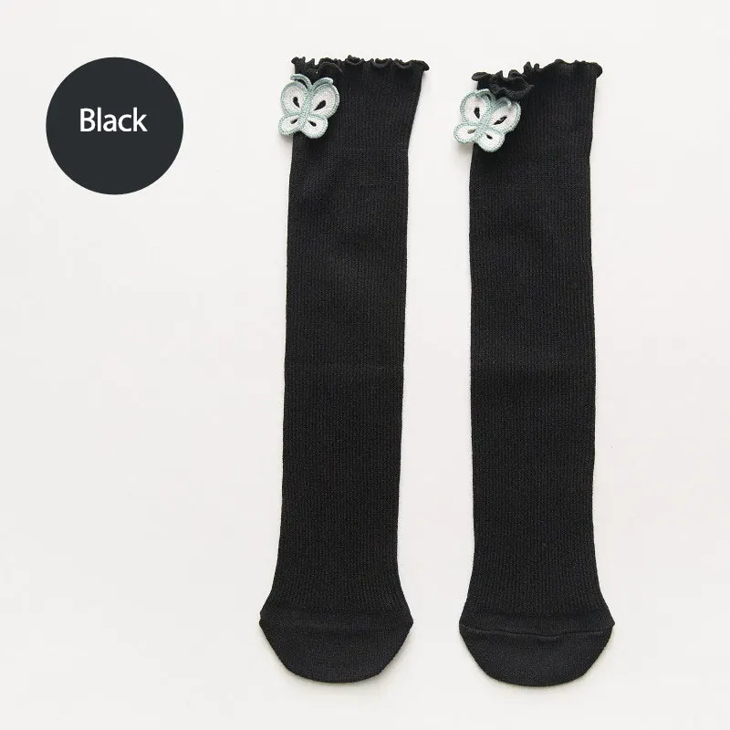 

1-8 Years Old Children Cotton Stockings Soft Ruffled Slouch Socks Baby Clothes Spring Autumn Winter Pastoral Style Socks