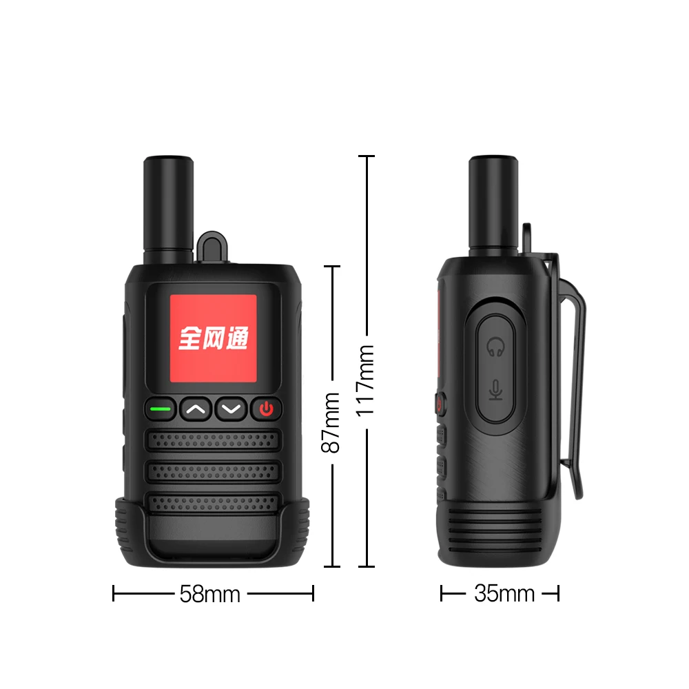 Бесплатная доставка TCL 4G POC Walkie-Talkie HL116 Plus Ручной микрофон с неограниченным