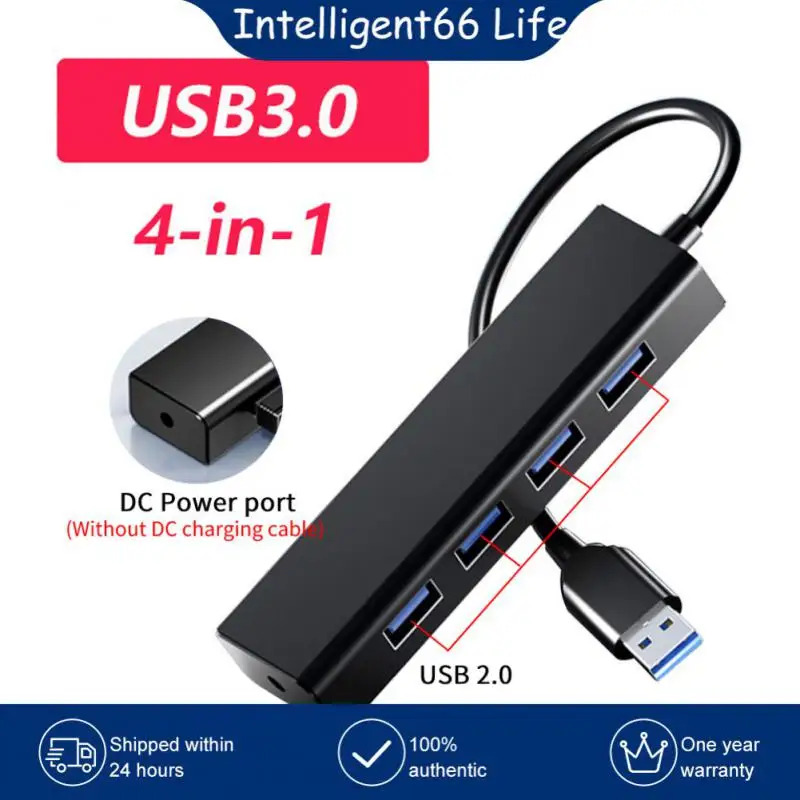 

Usb 2.0 3.0 Usb Multiport Hub High-speed Usb Hub 4-in-1 480mbps Multi-splitter Adapter Otg For Pc Computer Accessories Expander