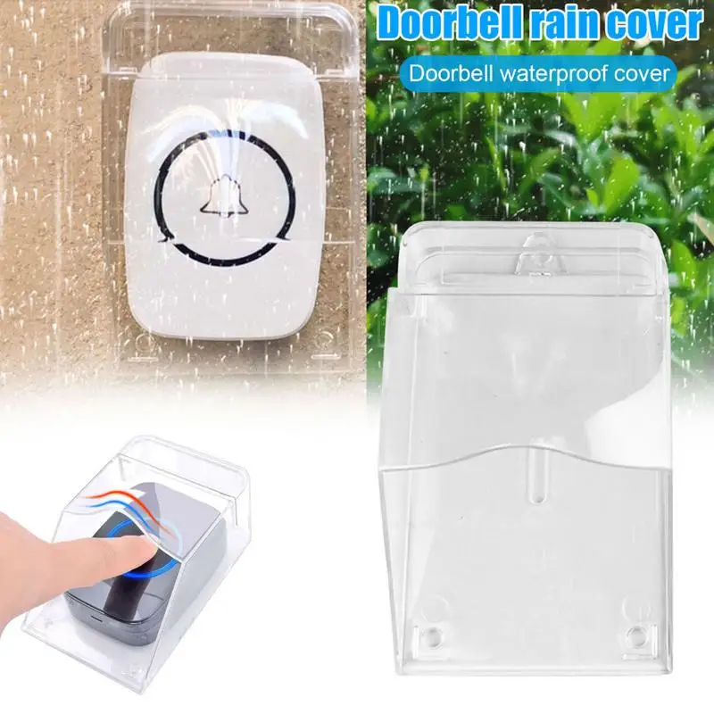 Transparent Doorbell Waterproof Cover For Wireless Buzzer Sm
