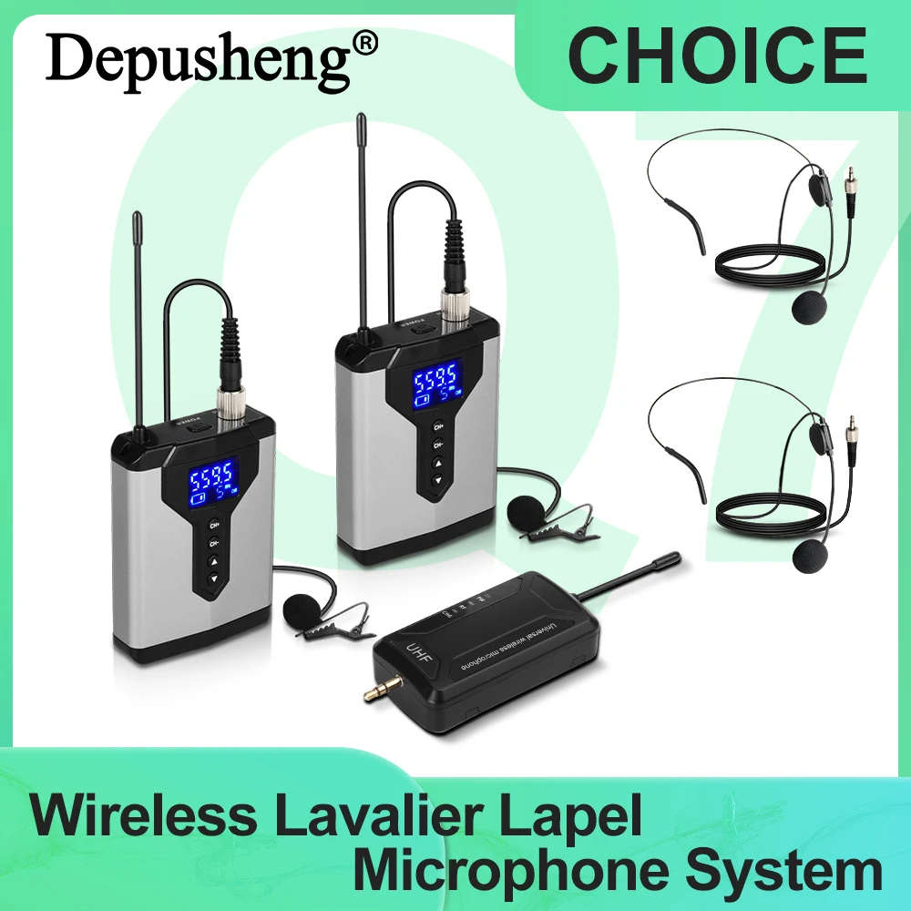 Беспроводной микрофон петличный с инструкцией передатчика Bodypack