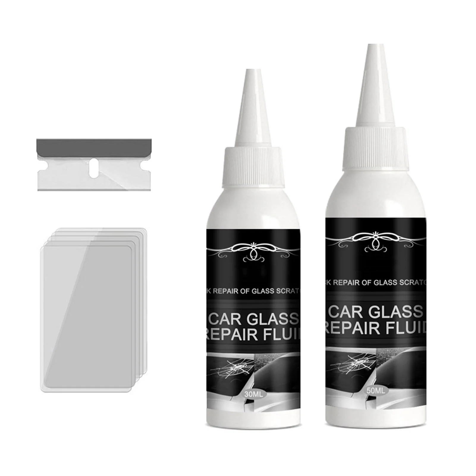 

Car Windshield Repair Glue Adhesives DIY Window Cracked Glass Repair Recover Kit Auto Glass Scratch Crack Restore Tool Quick Fix
