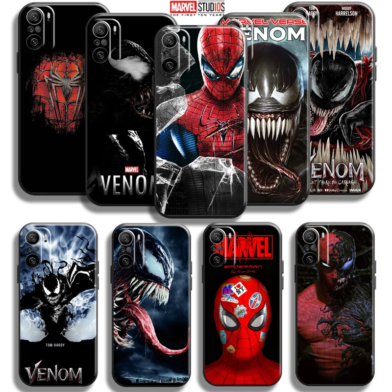 

Marvel Spiderman Venom For Xiaomi Redmi K40 Pro Gaming Phone Case Soft Coque Carcasa Funda Silicone Cover