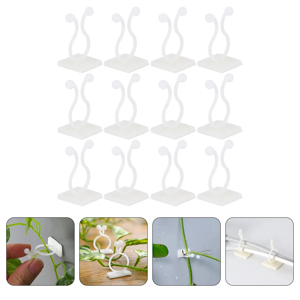 

100 Pcs Wall Mount Clips Vines Plants Indoor Live Indoor Holder Stick Hook Climbing Indoors Tie Support