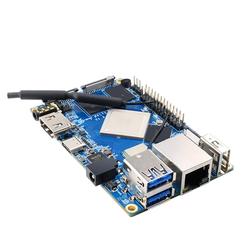 

For Orange Pi 4 LTS RK3399 4G LPDDR4+Shell+HeatSink+Fan+Power+HD Cable+SD Card+Card Reader Development Board(US
