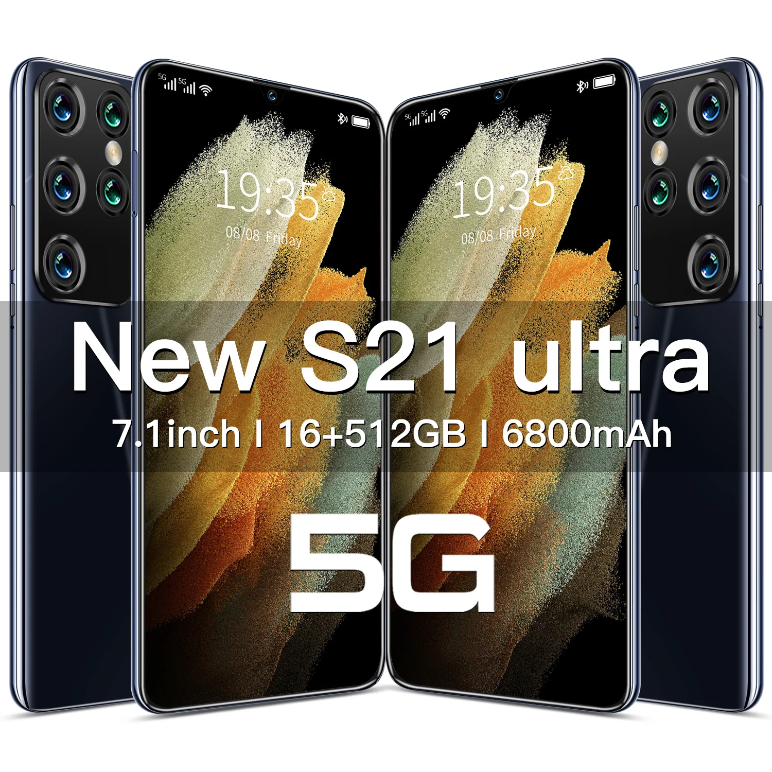 Смартфон глобальная версия S21 16 + 512 ГБ 7 1 дюйма 24 48 МП 6000 мАч | Мобильные телефоны и