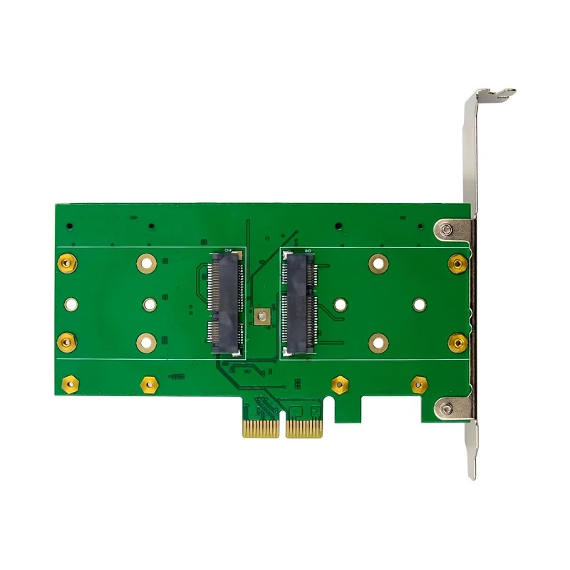 Фото Карта расширения RAID PCIe X2 88SE9230 с четырьмя портами MSATA 1 Гбит/с для внутренних SSD-накопителей для настольных ПК, в наличии №4