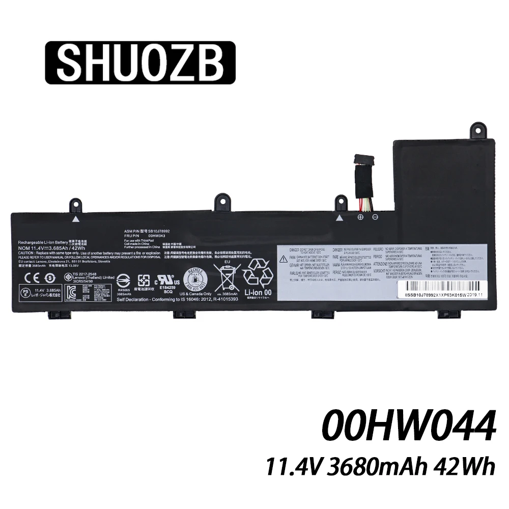 

Новый аккумулятор 00HW044 00HW043 SB10J78991 для ноутбука Lenovo ThinkPad Yoga 11e 20GC 20GE 20LQ 00HW042 SB10J78990 11,4 в 3685 мАч 42 Вт/ч