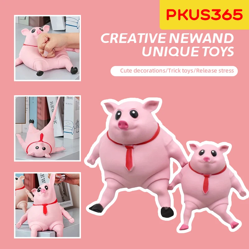 

Cute Pink Pig Antistress Toy Piggy Squeeze Pig T 1000 Antistress Squeeze Stress Relief Squeeze Toy Animals Gift For Kids Adults