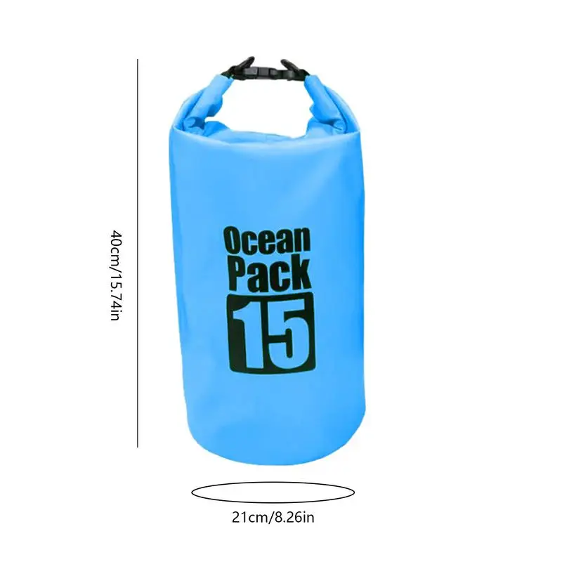 Плавающий сухой мешок для рафтинга 15 л безопасный поплавок ярких цветов каякинга