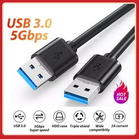 high speed usb 3 0 male to male cable 5gbps all copper 9 core data transmission for radiator hard disk speaker extender cable