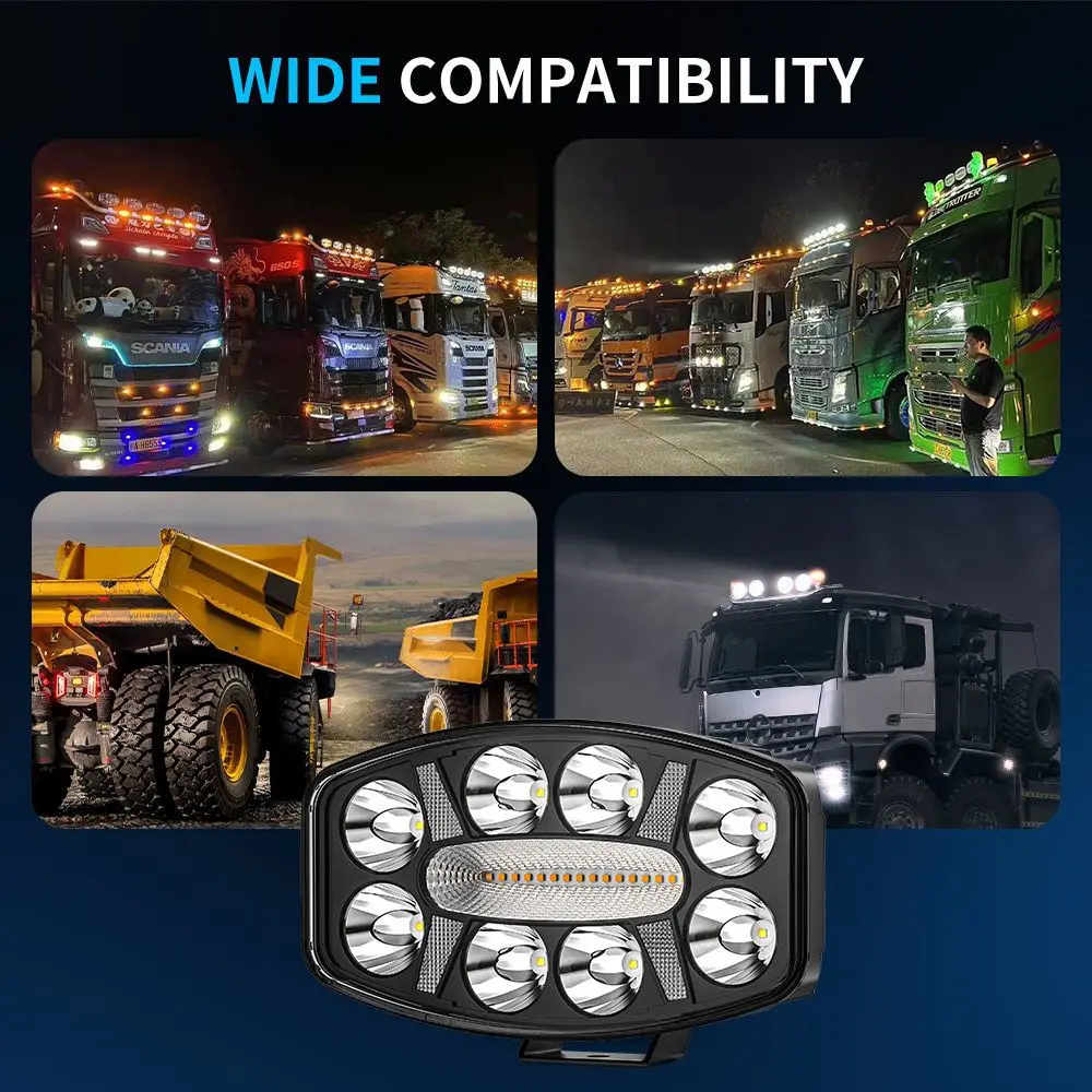 Противотуманные фары 10 дюймов 70 Вт 12 В для дальнего света лампы грузовика прицепа