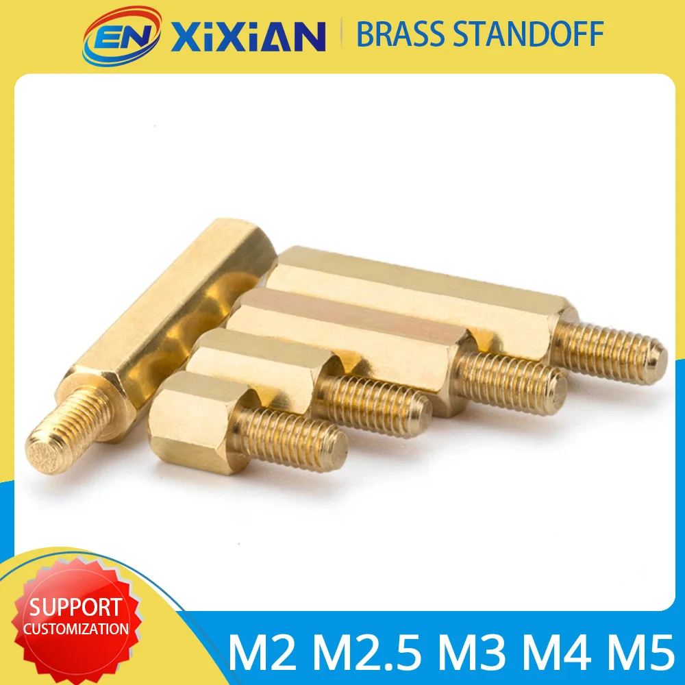

Hex Brass Spacer M2 M2.5 M3 M4 M5 Standoff Hexagon Stand off Motherboard Column Rack Stud Copper Pillar PCB Board Nut Bolt Screw
