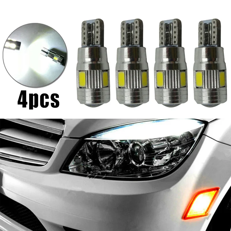 

4pcs LED Bulbs 6000K Accessories Car Lamp Parts Set 10 LED Brake Light