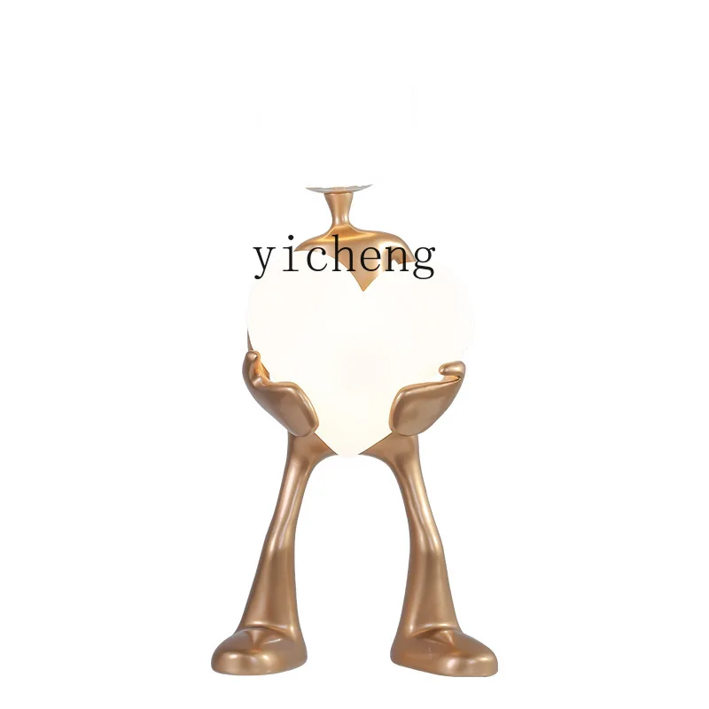 

ZK Modern Art Humanoid Sculpture Decorative Table Lamp Model Room Soft Decoration Floor Ornaments