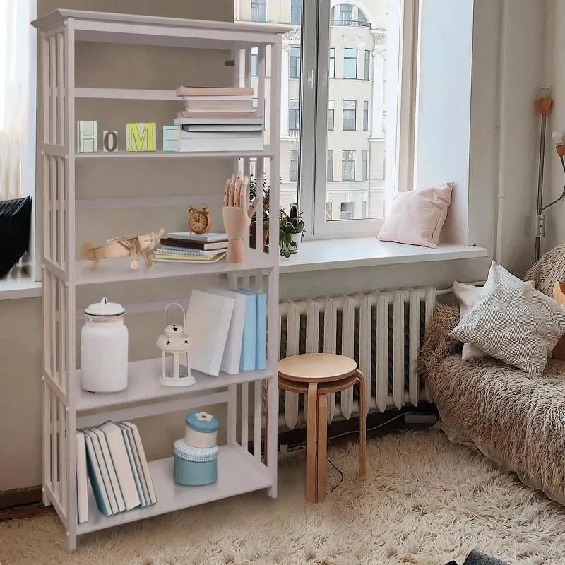 

Casual Home 310-61 Mission Style 5-Shelf Bookcase - White