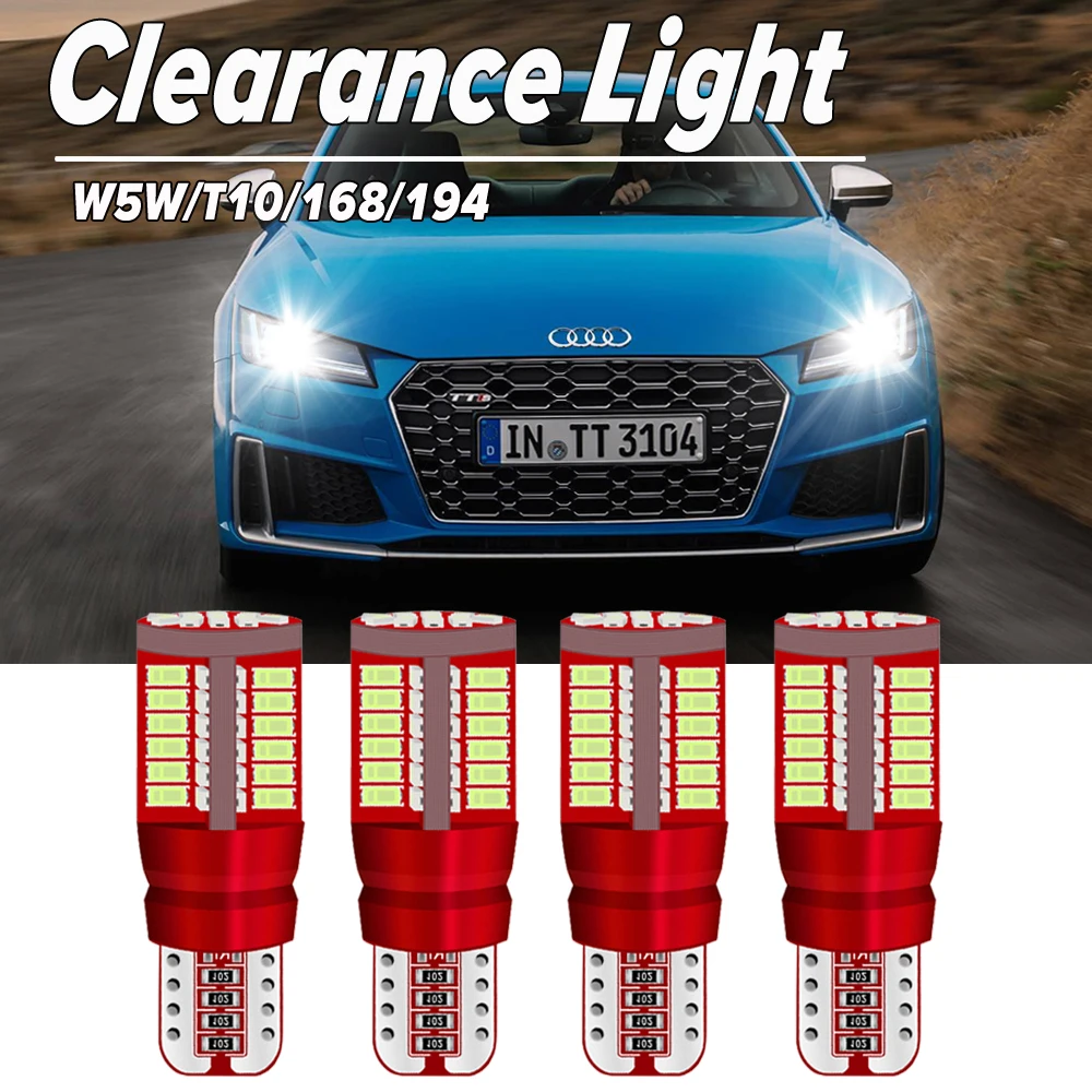 

A Pack W5W T10 168 194 LED Canbus 12V 6000K Car 5W5 LED Bulb Clearance Wedge Side Turn Singal Light Super Bright White Orange