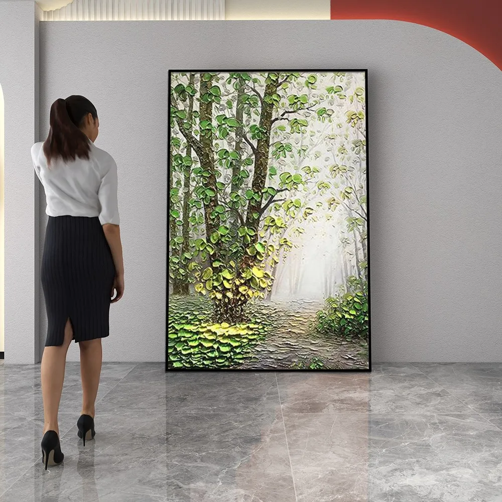 

Landscape Knife Thick Oil Painting Oil Painting Without Frame Handmade On Canvas Hanging For Living Dinner Room Washroom Art