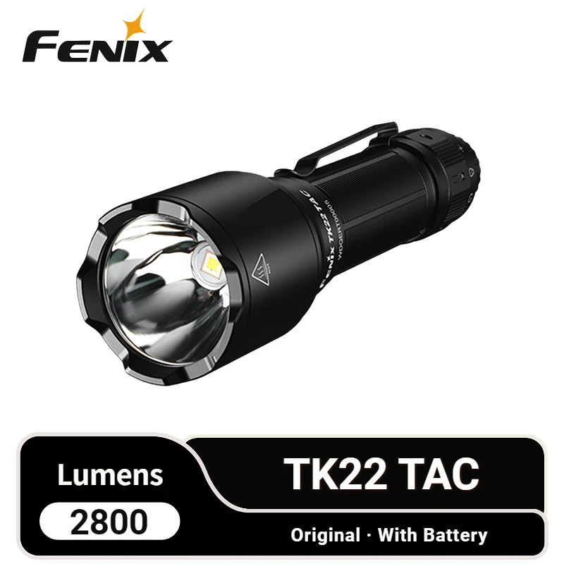 Тактический фонарик Fenix TK22 TAC, 2800 люмен, ранний перезаряжаемый фонарь, расстояние 540 метров, аккумулятор 5000 мАч