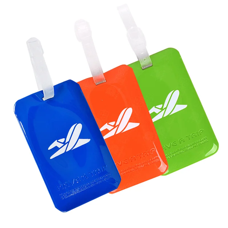 

1pc Travel Accessories Luggage Tag Suitcase Bag Address Labels Portable Plastic Baggage Name ID Tags