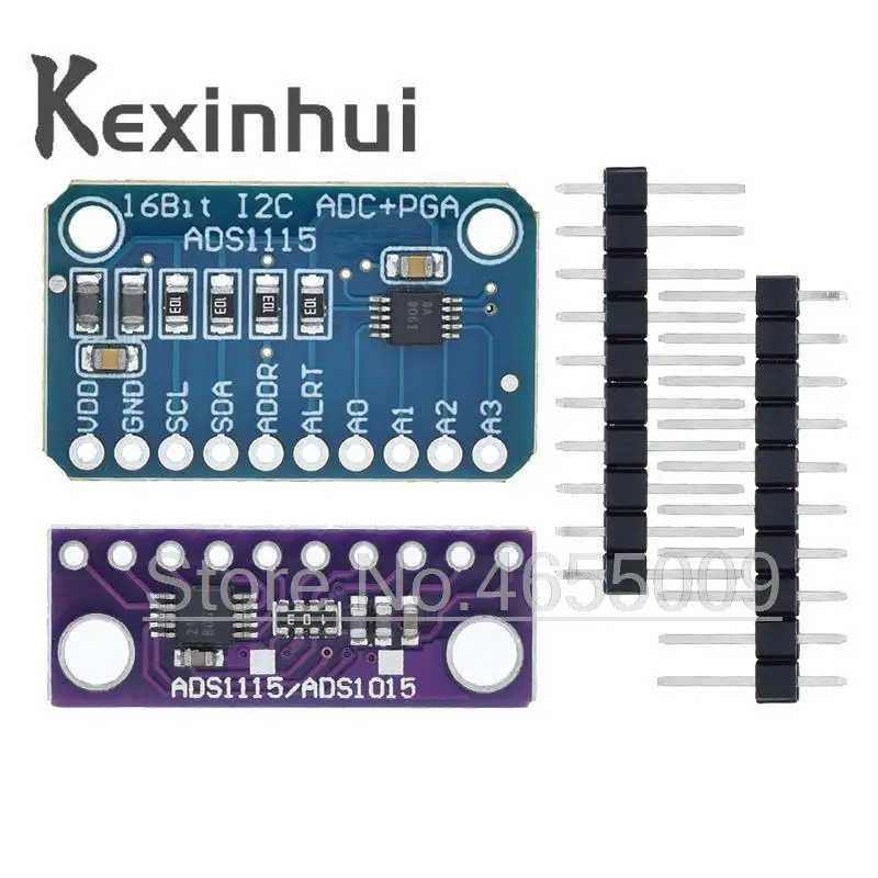 16-битный I2C ADS1115 модуль ADC 4-канальный с усилителем Pro Gain RPi | Электронные компоненты