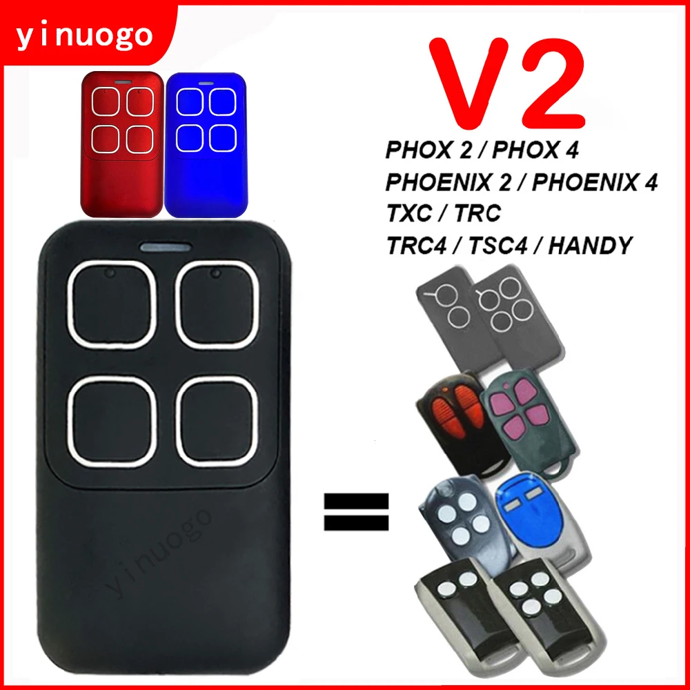 

V2 Phoenix Пульт дистанционного управления Phox 2 4 TXC TRC TRC4 TSC4 HANDY Пульт дистанционного управления для гаражных ворот Управление электрическими вор...