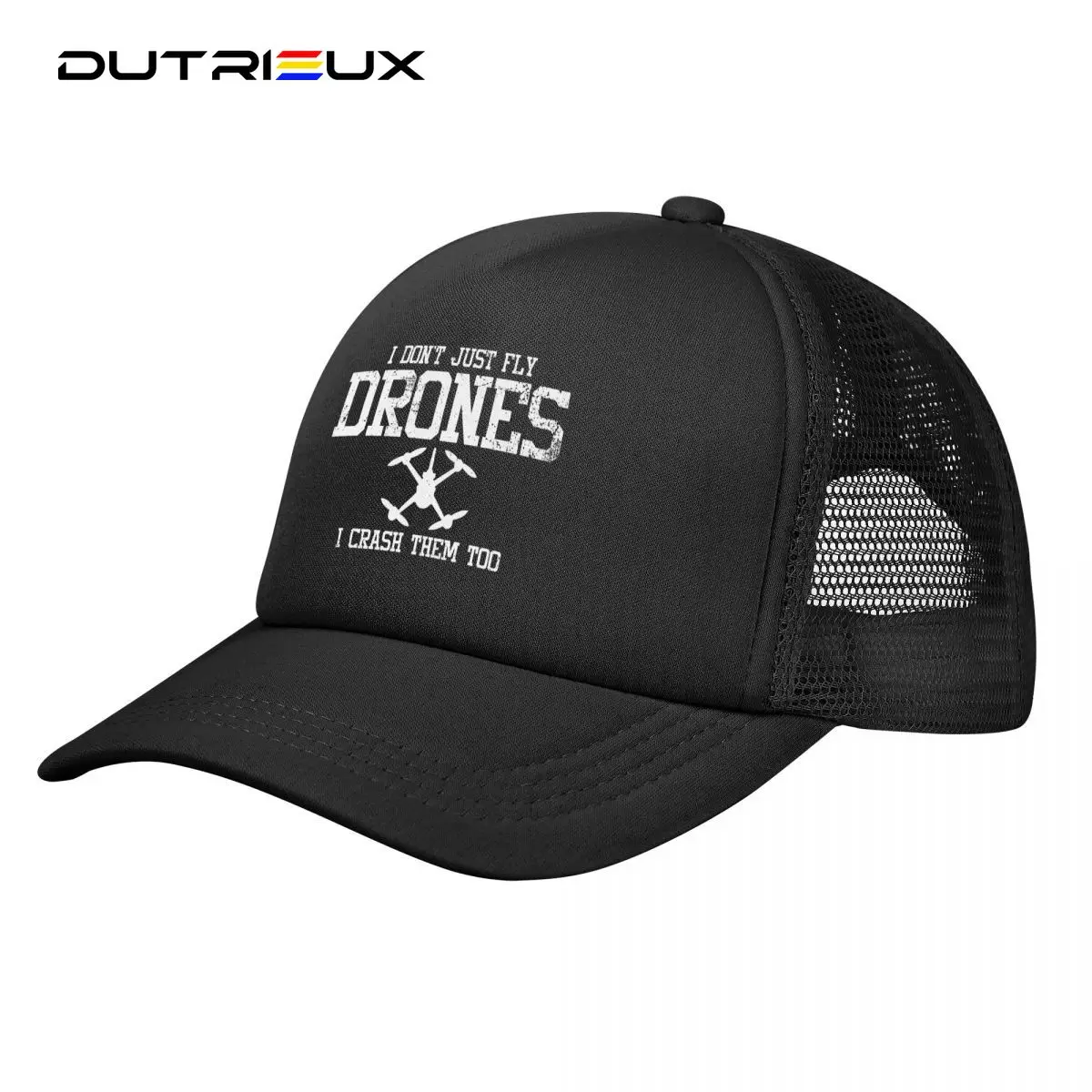 

I Don't Just Fly Drones I Crash Them Too Mesh Baseball Hat Sports Workout Tennis Hats for Men Women Adults Outdoor Sports caps