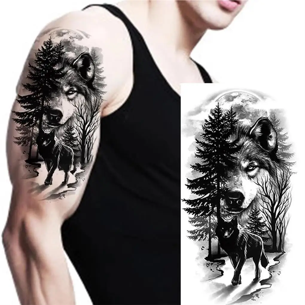 

20 Sheets Temporary Tattoos Exquisite Convenient Arm Decoration Tattooing Stickers Waterproof Body Decals for Men