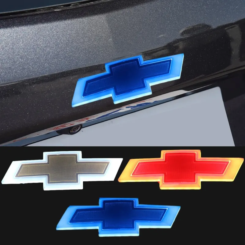 

17 X 5.5cm Car Trunk Badge Light for Chevrolet Aveo Cruze Captiva Malibu Epica Lova LED Emblem Auto Logo Rear Decal Decorations