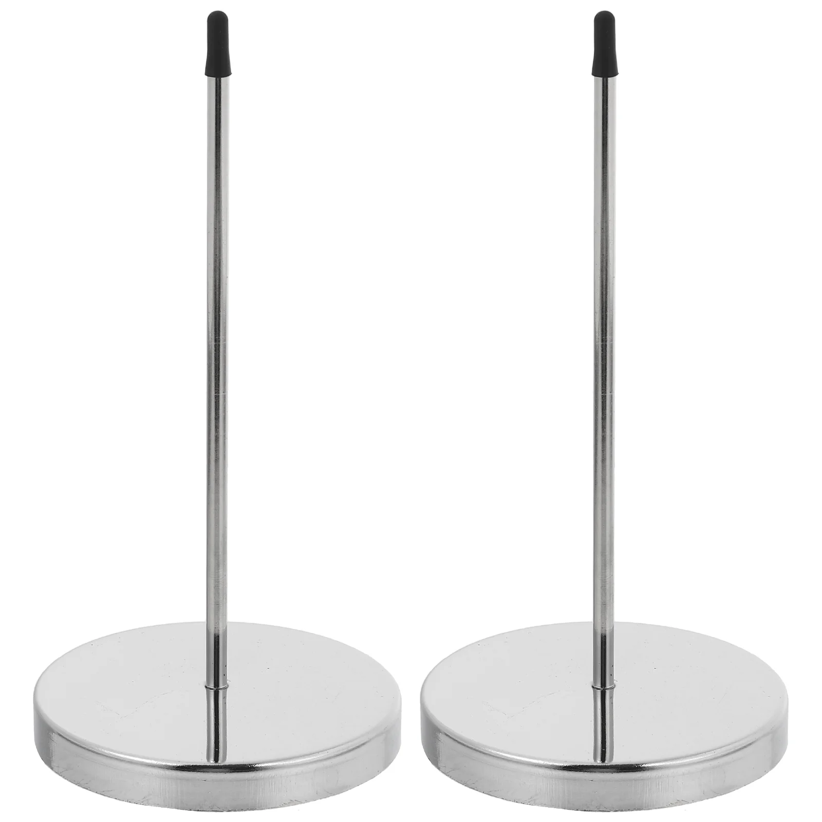 

2 Pcs Pin Socket Desk Bill Spindle Receipt Holder Metal Spike Table Top Fork Desktop Stand Office Memorandum