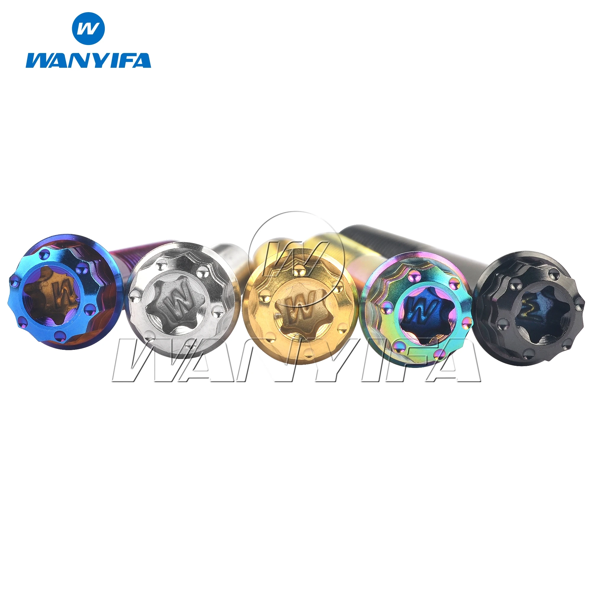 Фото Титановый «Wanyifa» Ti Болт M6x10/15/20/25/30/35/40/45/50 мм Torx T30 Фланцевый 12 точечный головной винт для модификации велосипеда мотоцикла №2