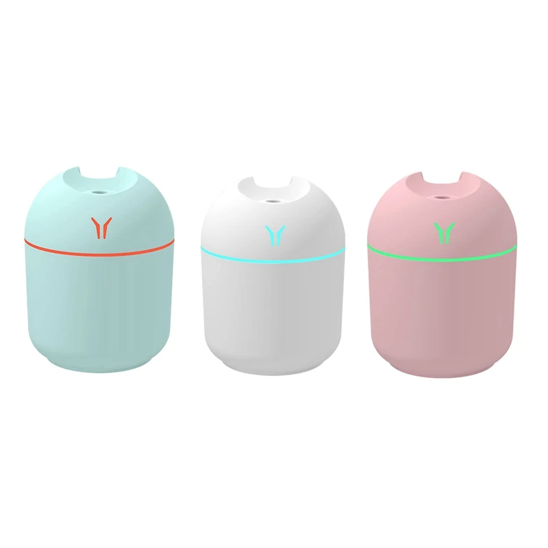 

250ML Mini Humidifier USB Personal Desktop Humidifier Aroma Essential Oil Diffuser For Car Home With LED Night Lamp