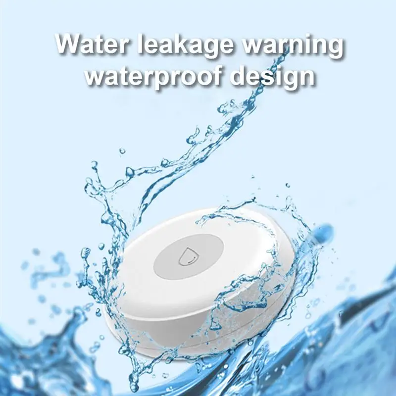 

ZigBee Smart Flood Sensor Water Leakage Detector Flood Overflow Alert Security Alarm System Tuya/Smart Life App Remote Control