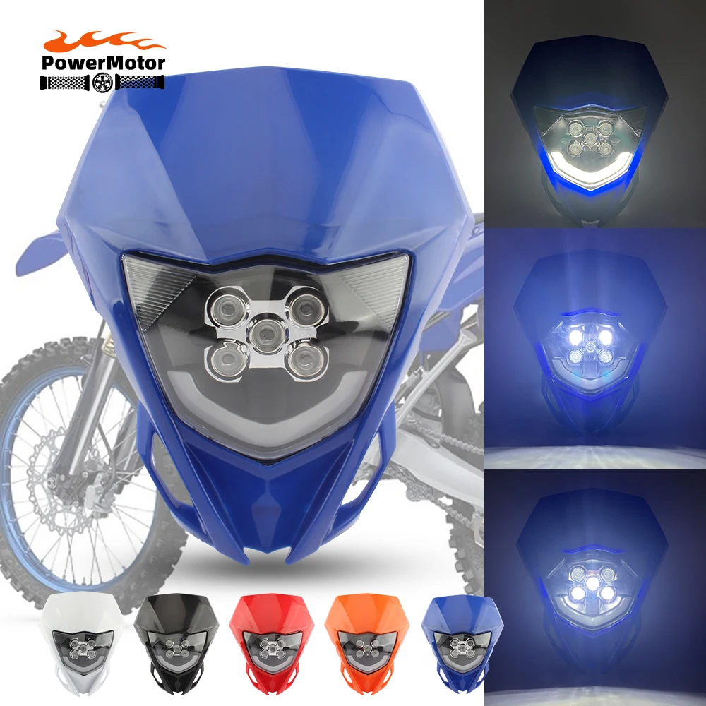 

Мотоцикл светодиодные фары пластины для Yamaha WR YZ 250 450 частей фары обтекатель мотоцикл супермото эндуро мотокросс аксессуары