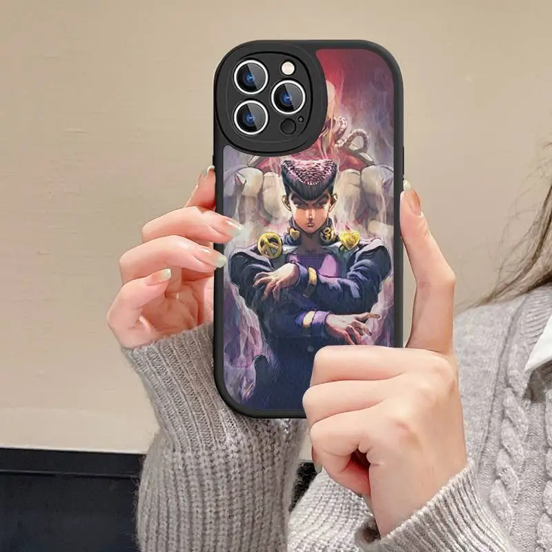 JoJos Bizarre Adventure Phone Case Hard Leather For iPhone 14 13 12 Mini 11 14 Pro Max Xs X Xr 7 8 Plus