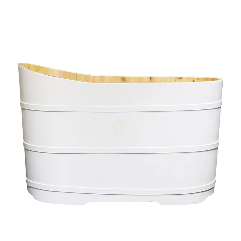 

Romantic Style Lvory White Luxurious Wooden Bathtub