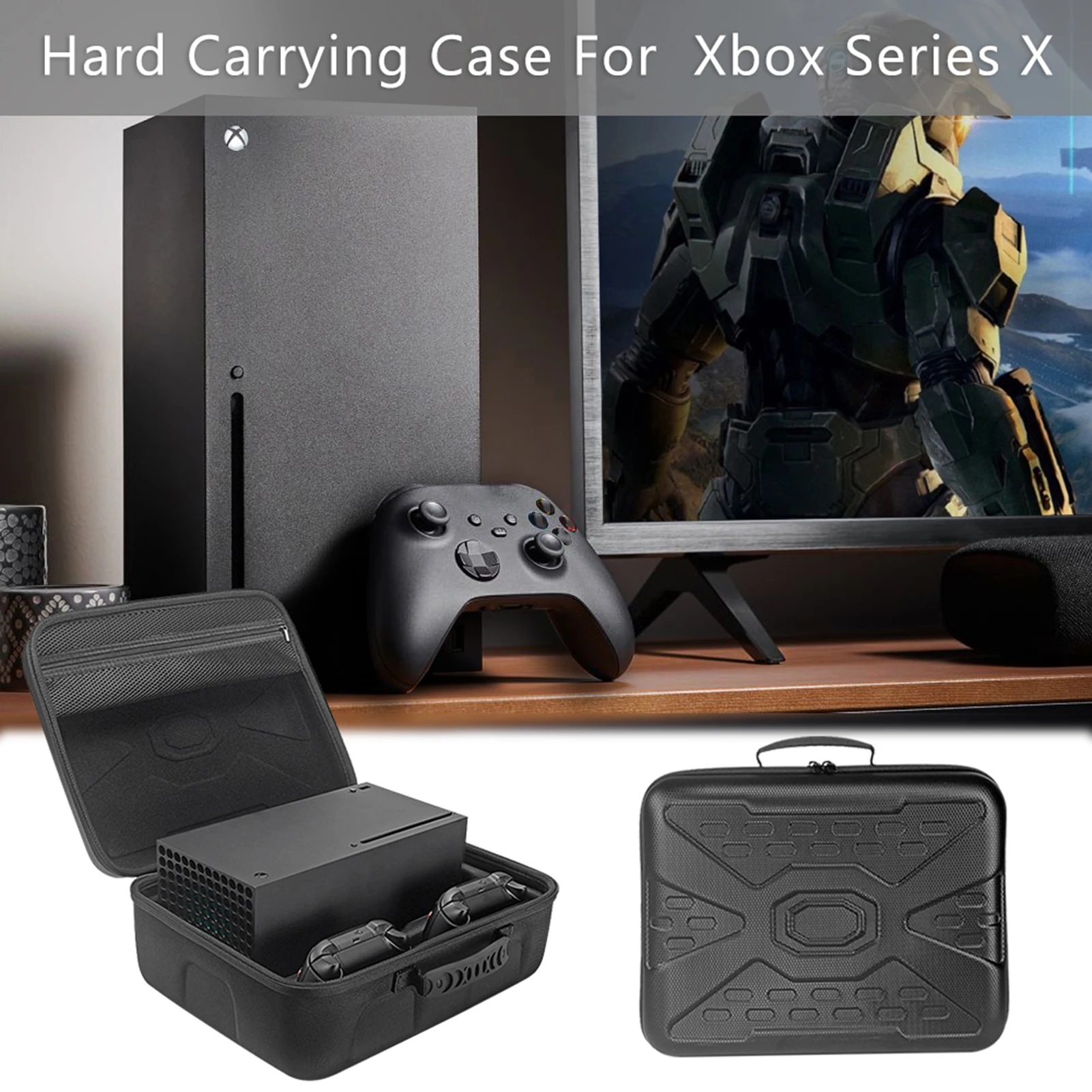 

Сумка для хранения игровой консоли, защитный чехол для игровой консоли Xbox серии X, пылезащитный чехол для хранения игровой консоли с защитой...